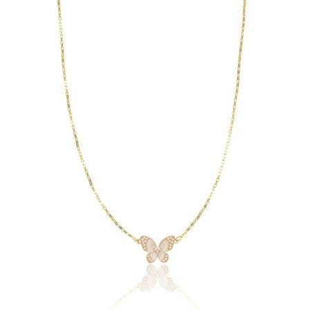 Packed Party Women's Goldtone Flutter-By Butterfly Motif Necklace