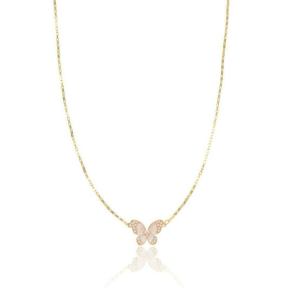 Packed Party Women's Goldtone Flutter-By Butterfly Motif Necklace