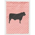 thumbnail image 1 of Carolines Treasures BB7828GF Black Angus Cow Drapeau de Jardin à Carreaux Rose, 1 of 3