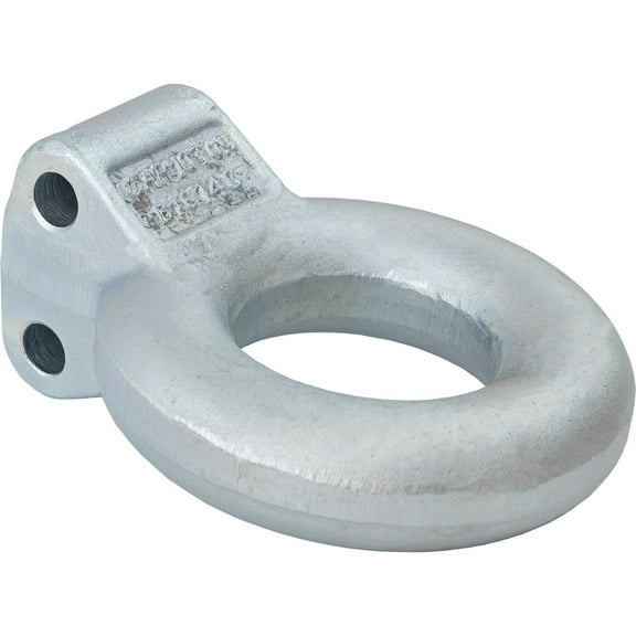 Buyers Products B16140Z Zinc Plated Forged Steel Tow Eye, 3" ID, 10 Ton Towing Eye, Pintle Hook Hitch Lunette Ring for Adjustable Channel Bracket, MGTW 20,000lbs