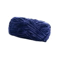 thumbnail image 1 of Hilo de lana grueso para tejer a mano, 80 m, hilo de lana gigante voluminoso, hilo voluminoso para tejer a mano. Azul oscuro, 1 of 9