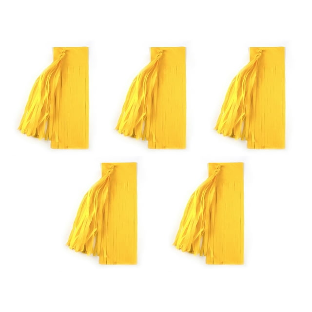 Decodeary Célébrations Inoubliables avec Pompons en Papier Compact et Léger Jaune, Type11 14 Pouces