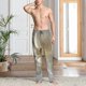 thumbnail image 2 of Balery Elegant Ivory Flower Pantalones de pijama para hombre, pijama ultraligero, pantalón de descanso-XX-Large, 2 of 6