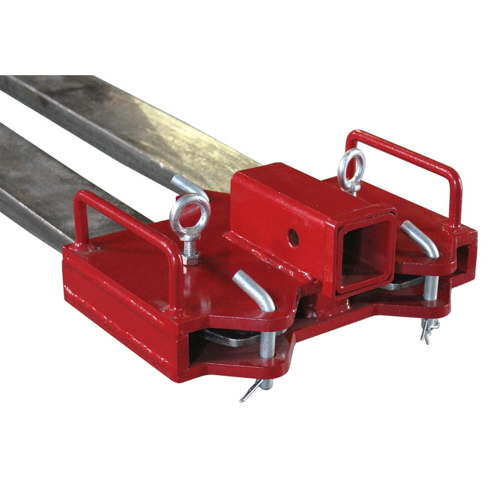 2Inch Trailer Hitch Receiver for Dual Pallet Forks, Forklift Towing