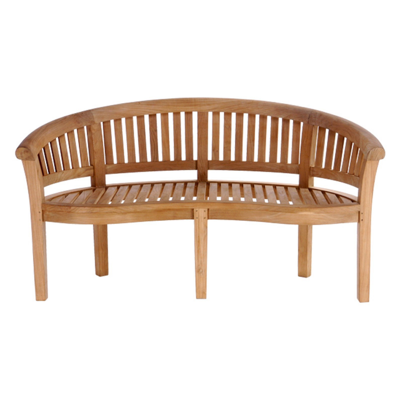 Chic Teak Peanut Teak Outdoor Bench