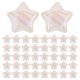 thumbnail image 1 of 100 cuentas de plástico con forma de estrella, espaciadoras sueltas para collares, pulseras, cordones y accesorios para hacer joyas., 1 of 7