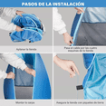 thumbnail image 4 of Tienda De Campaña Impermeable Portátil Para 2-3 Personas Azul, 4 of 5