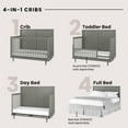 thumbnail image 4 of Surrey Hill 4-in-1 Convertible Crib, Lunar Gray, 4 of 9