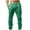 Green, variant on Zpanxa Sweatpants for Men, Men Casual Elastic Waistband Pocket Cotton Linen Panel Trousers Pants Blue 3XL