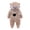 Coffee, variant on Staki Baby Snowsuit Fleece Hooded Romper Girls Footed Jumpsuit Onesie Thin Fall Winter Outfits 3-9M(Coffee,3-6 Months)