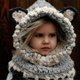 thumbnail image 4 of Animal fox hat ear protection warm cute childrens handmade knitted hat autumn and winter scarf, 4 of 5