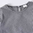 thumbnail image 4 of Maqroz Girls Two Piece Outfits Gingham Plaid Long Sleeve Pullover Tops Flared Wide Leg Pants Casual Lounge Matching Sets Elegant Lace Edge Streetwear for Casual Hanging Size 2-8 Years, 4 of 9