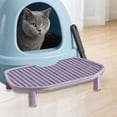 thumbnail image 4 of Cat Litter Box Step para Gatos con Base Estable Panel Grueso Superficie de Malla Grande y Diseño Antideslizante para Facilitar la Limpieza Adecuado Púrpura, 4 of 6