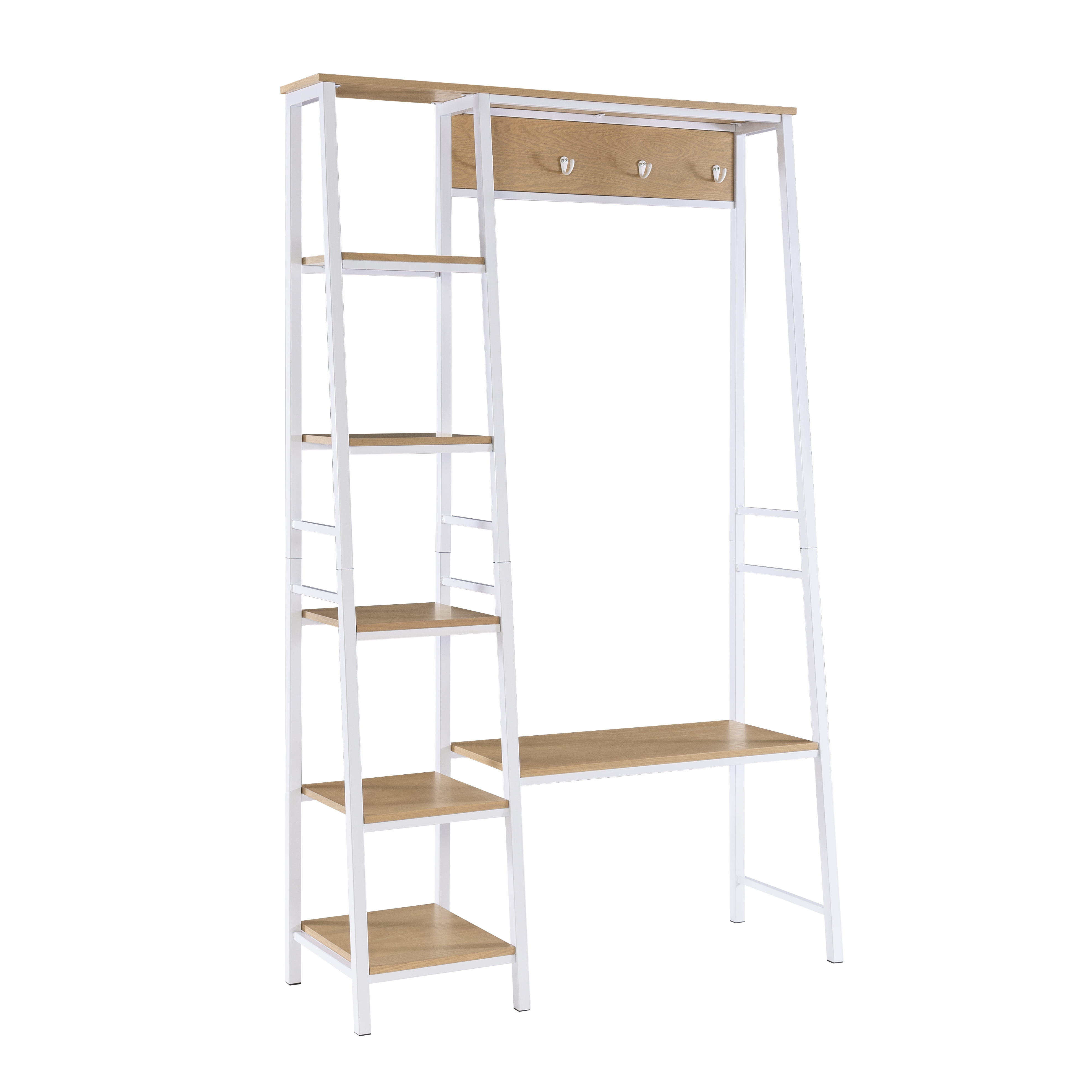Linon Albion Modern Hall Tree, White