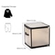 thumbnail image 2 of Caja de almacenamiento plegable de plástico transparente | Organizador de 7 tamaños para ropa y accesorios | Bolsas con cremallera y asas para armarios y clósets, 2 of 2