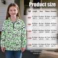 thumbnail image 7 of Uorisanigo Quarter Zip Pullover Sweatshirts for Girls, Oversized Leaf Panda Long Sleeve Lapel Zipper Sweatshirt, Soft Workout Shirts Athletic Tops for Vacation Shopping Exercise Wear, 7 of 7