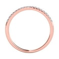 thumbnail image 3 of Mauli Jewels 0.10 Carat Round Diamond Wedding Band, Women's 10K Solid Rose Gold Ring: Perfect for Engagement & Anniversary, 3 of 6