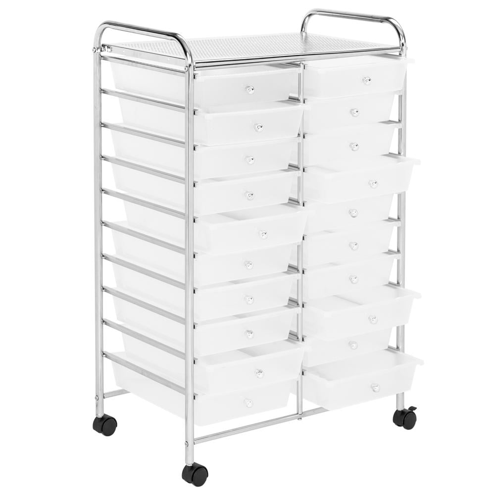 OTVIAP Clear 20Drawer Organizer Cart