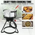 thumbnail image 5 of Zimtown 10QT Fish Fryer Turkey Fryer Outdoor 2 Piece Set Propane Boil Pot Outdoor Cooking 55000BTU, 5 of 7