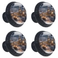 thumbnail image 2 of 4 Pcs Christmas Night Knobs for Kitchen Cabinet Cupboard Dresser Bookcase Drawer Pulls Handles Round Home Decor, 2 of 8