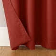thumbnail image 6 of Mainstays Lauren Semi Sheer Textured Solid Rod Pocket Curtain, Single Panel, Red, 38" W x 63"L, 6 of 8