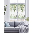 thumbnail image 4 of Non-Adhesive Static Cling Window Tint, Sage Green Eucalyptus Window Privacy Film Frosted, Spring Summer Farmhouse Leaves Insulated Windows Frosted Films for Living room, 35.4 x 78.7 Inches, 4 of 9
