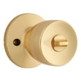 thumbnail image 4 of Brinks, Keyed Entry Doorknob, Tulip Style, Polished Brass Finish, Twin Pack, 4 of 13