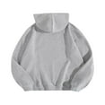 thumbnail image 2 of Women Hoodie  Heart Letters Leopard Print Sweatshirt with Pockets, 2 of 3