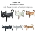 thumbnail image 6 of Wall Mounted Hook, Stainless Steel Cat Adhesive Wall Hook Keys Hanger for Kitchen Bathroom, 6 of 8