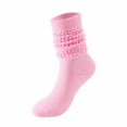 thumbnail image 2 of FAZVAOO Womens Knee High Socks Unisex Warm Knit Socks,Pink 3 Pairs, 2 of 9