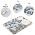 thumbnail image 3 of Yayeee Dish Drying Mat for Kitchen Counter 18"x24" Microfiber Absorbent Pad, Blue Snowy Mountain, 3 of 7