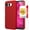 Red, variant on TJS for T-Mobile REVVL 8 Phone Case, with Tempered Glass Screen Protector, Slim Dual Layer Hybrid Shockproof Rugged Phone Cover (Rose Gold)