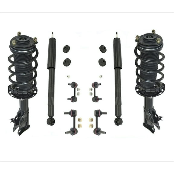 Front Complete Struts Rear Shocks & Links For 06-11 Civic Coupe 8Pcs