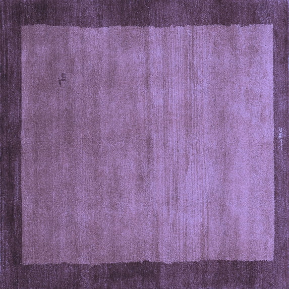 Ahgly Company Machine Washable Indoor Square Abstract Blue Contemporary Area Rugs, 4' Square