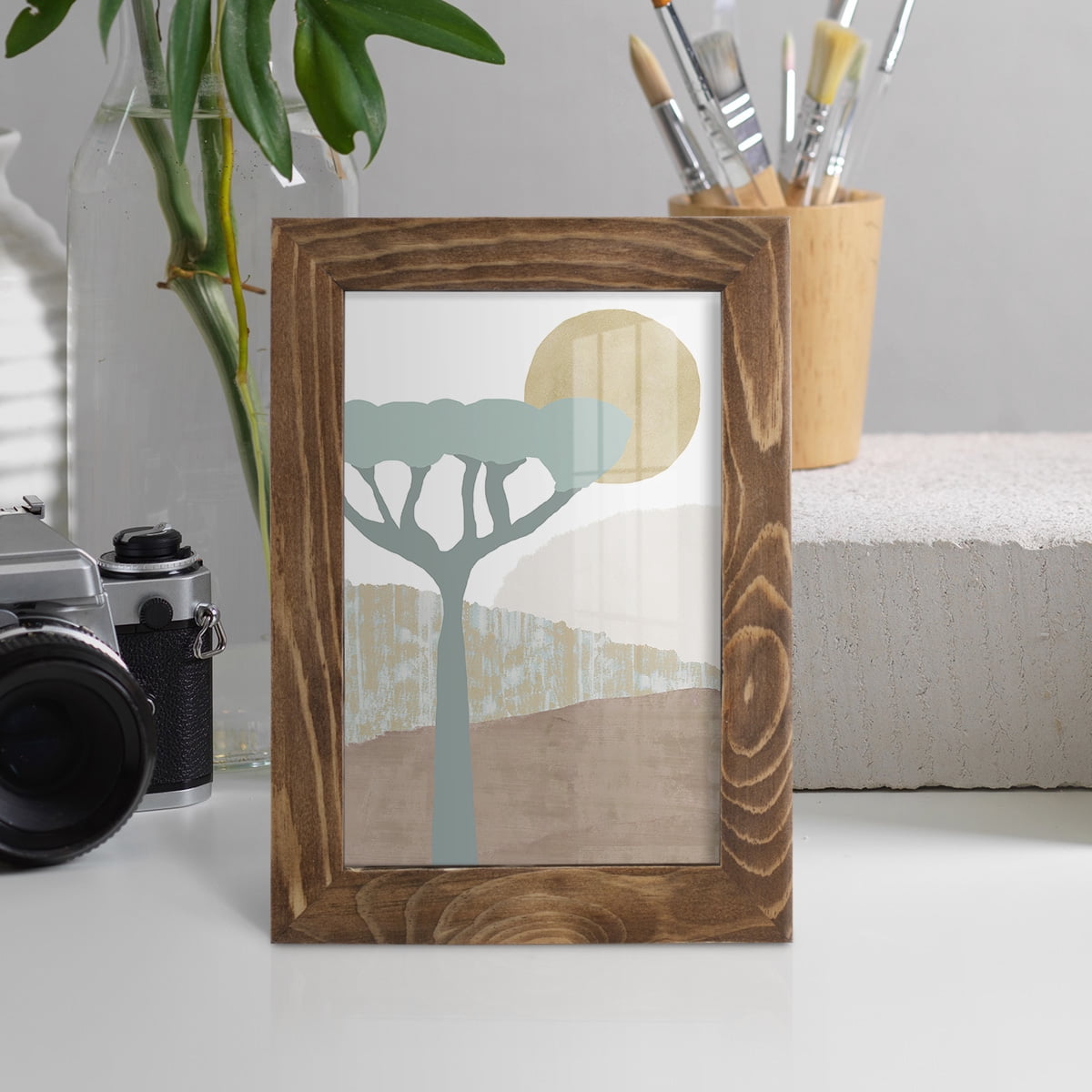 Ennerdale II - Framed Print w/glass - Walnut
