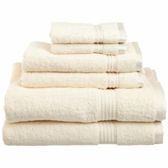 Superior Egyptian Cotton 6-Piece Towel Set Ivory