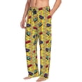 thumbnail image 6 of Logiee 90s Audio Tape Print Pajama Pants for Men,Men’s Pajama Bottoms,Mens PJ Pants with Pockets & Button Fly-Small, 6 of 6