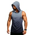 thumbnail image 6 of LNZGNM Men's UPF 50+ Short Sleeve Sun Hoodie – Quick-Dry Rash Guard for Fishing & Hiking, Lightweight Athletic Workout Top,Black(XXXXXL), 6 of 7