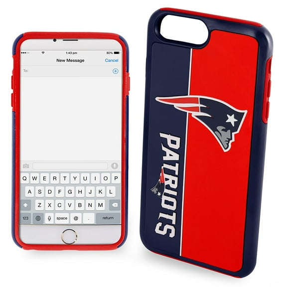 FOCO NFL New England Patriots Bold Case for iPhone 8 , 7 , 6 , 6S (5.5")