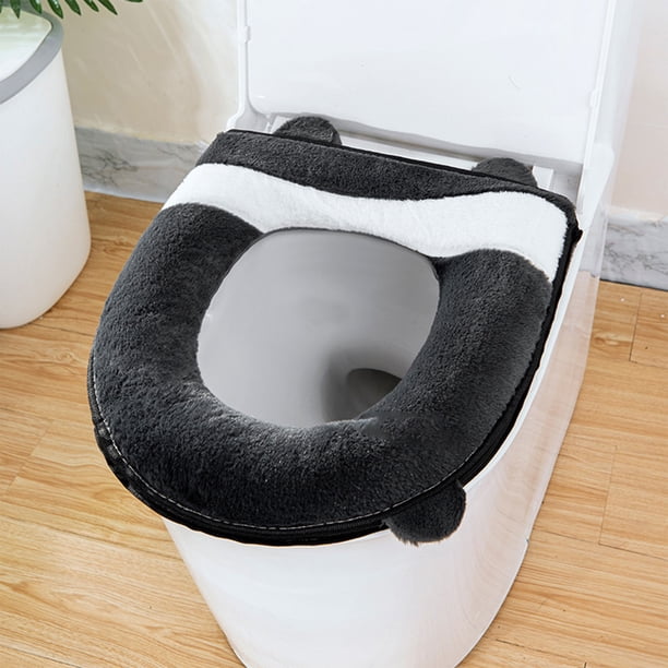 Accesorios de baño Cojín de asiento de inodoro para el hogar Uso Funda de asiento de inodoro de punto Cojín de asiento de inodoro lavable de temporada Cojín de asiento