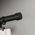 thumbnail image 2 of Better Homes & Gardens 1" Matte Black Cap Adjustable Single Curtain Rod Set, 42"-120", 2 of 9