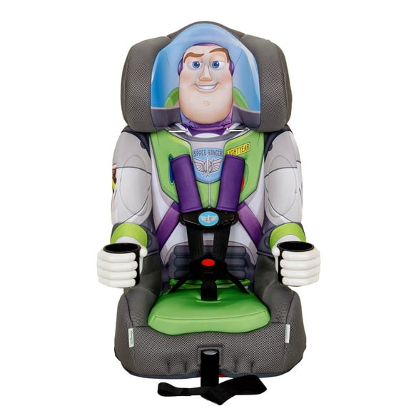 KidsEmbrace Buzz Lightyear 2-in-1 Combination Harness to Booster Car Seat, Forward-Facing Harness, Booster, Multi-Position Headrest, Toddler