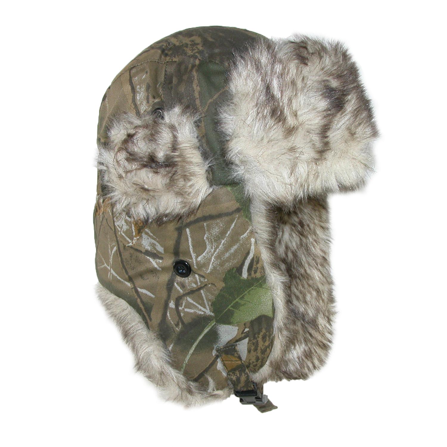 Camo Winter Aviator Hat with Ear Flaps 