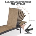 thumbnail image 6 of Crestlive Products Outdoor Lounge Chair Adjustable Chaise, Earth, 6 of 6