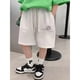 thumbnail image 1 of Nueva gran oferta de pantalones de cinco cuartos holgados bordados para niños de temporada, pantalones informales cómodos para primavera y verano, Fac sonriente para niños, 1 of 5