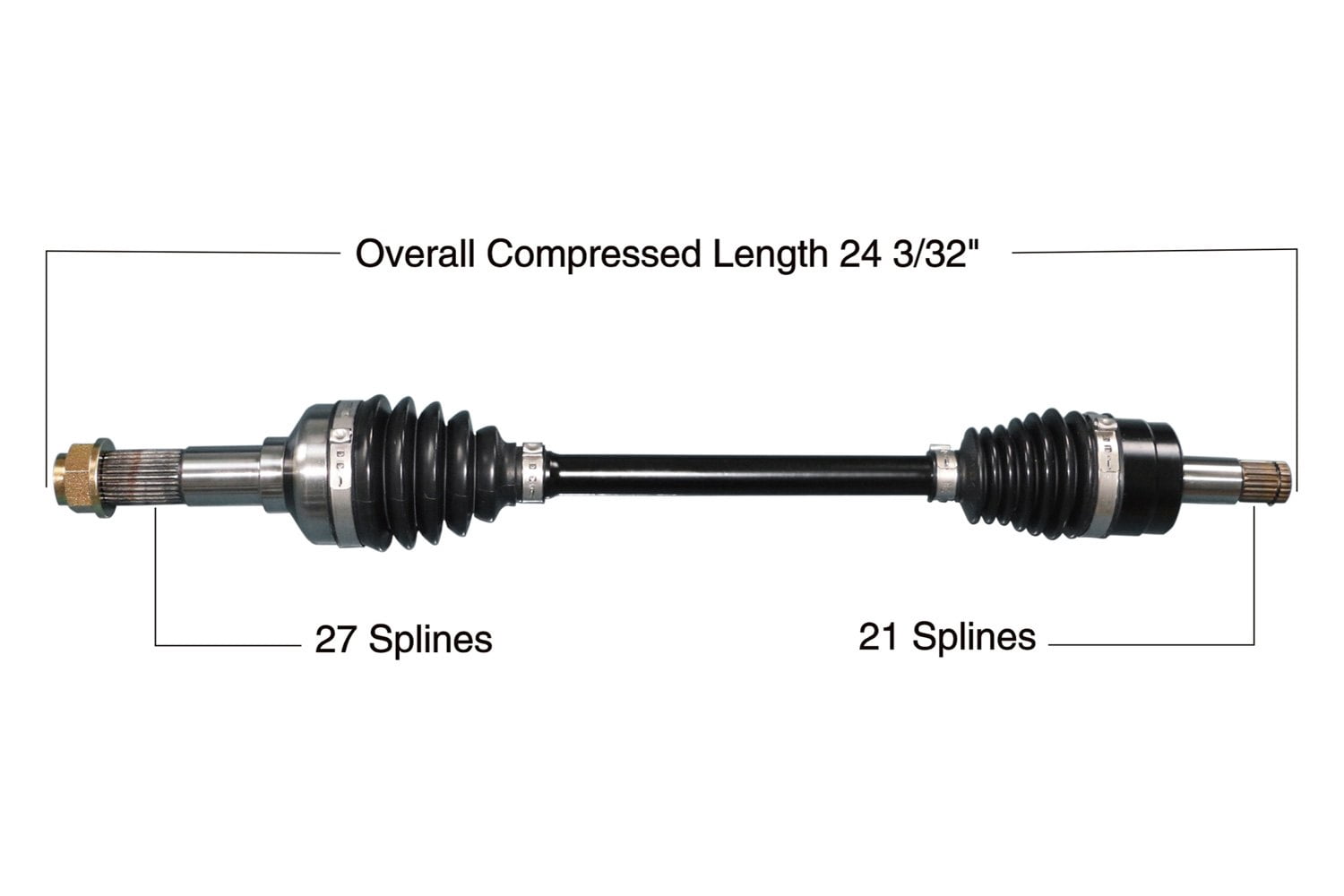 TrakMotive YAM-6017HD - Front Left Heavy Duty CV Axle