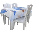 thumbnail image 4 of Coolnut 60"x108" Watercolor World Map Tablecloth, Modern Table Cover for Home Decoration, Spill Proof Cloth Washable for Dinner Picnic, 4 of 6