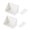 White 2pcs, variant on Opvise Large Tilt Opening Adhesive Wall Mount Plastic Storage Rack - Space-Saving Organizer for Home, Kitchen, Bathroom, Cabinet (11cm x 8cm x 8cm)