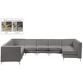 thumbnail image 2 of Meridian Furniture Alina Grey Velvet Modular Sectional, 2 of 17