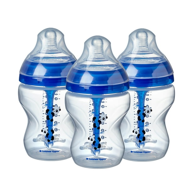 Tommee Tippee Advanced Anti Colic Decorated Baby Bottles Boy 9oz